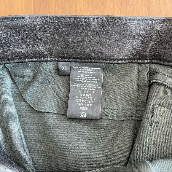 J BRAND Nicola Leather Moto Pants in Black - Picture 11 of 12